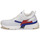 Schuhe Damen Sneaker Low Skechers SPLIT/OVERPASS Weiss / Blau / Rot