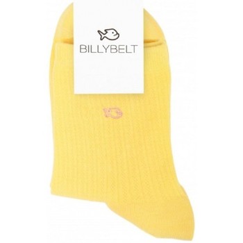 Unterwäsche Damen Socken & Strümpfe Billybelt Chaussettes Femme coton Dentelles Jaune Gelb