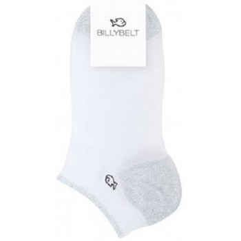 Unterwäsche Damen Socken & Strümpfe Billybelt Socquettes Femme coton Blanc Argenté Weiss