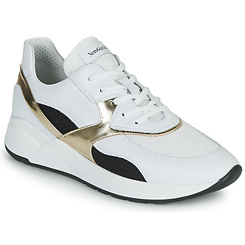 Schuhe Damen Sneaker Low NeroGiardini FILOMENE Weiss / Schwarz / Gold
