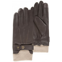 Accessoires Herren Handschuhe Isotoner gants homme cuir marron compatibles écrans tactiles Braun