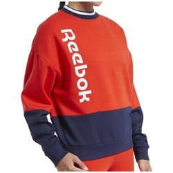 Kleidung Damen Sweatshirts Reebok Sport TE Linear Logo Crew Dunkelblau, Rot