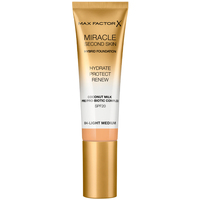 Beauty Damen Make-up & Foundation  Max Factor Miracle Touch Second Skin Found.spf20 4-light Medium 