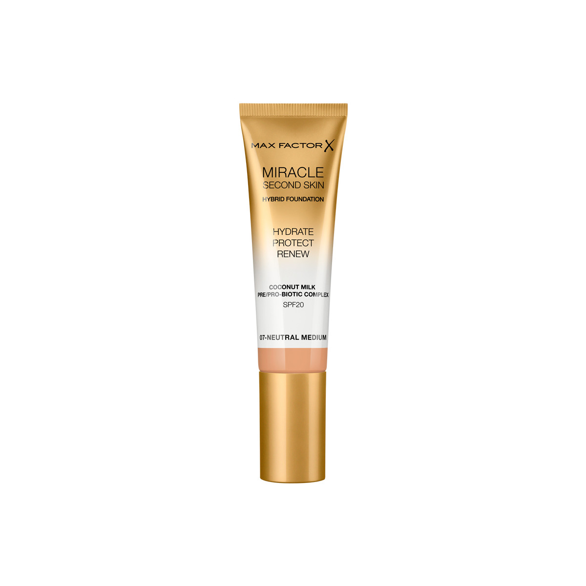 Beauty Make-up & Foundation  Max Factor Miracle Touch Second Skin Found.spf20 7-neutral Medium 