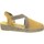 Schuhe Damen Leinen-Pantoletten mit gefloch Toni Pons Verdi-V Gelb