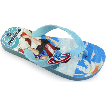 Schuhe Kinder Zehensandalen Brasileras Printed 20 Surfers Blau