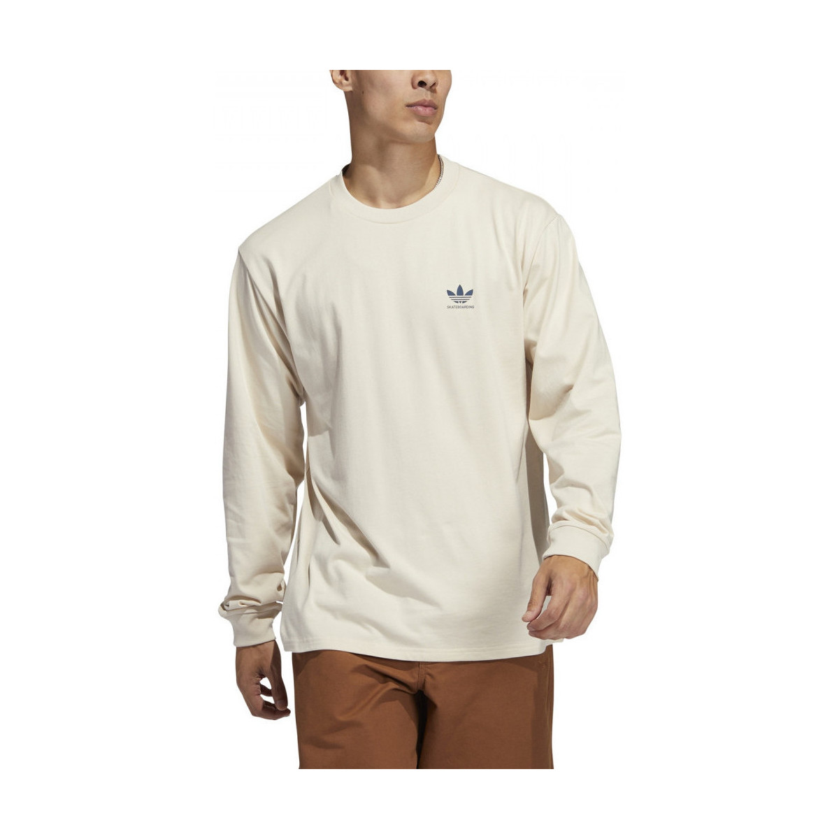 Kleidung Herren T-Shirts & Poloshirts adidas Originals 2.0 logo ls tee Beige