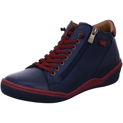 Schuhe Damen Stiefel Safe Step Stiefeletten 19511 navy Blau