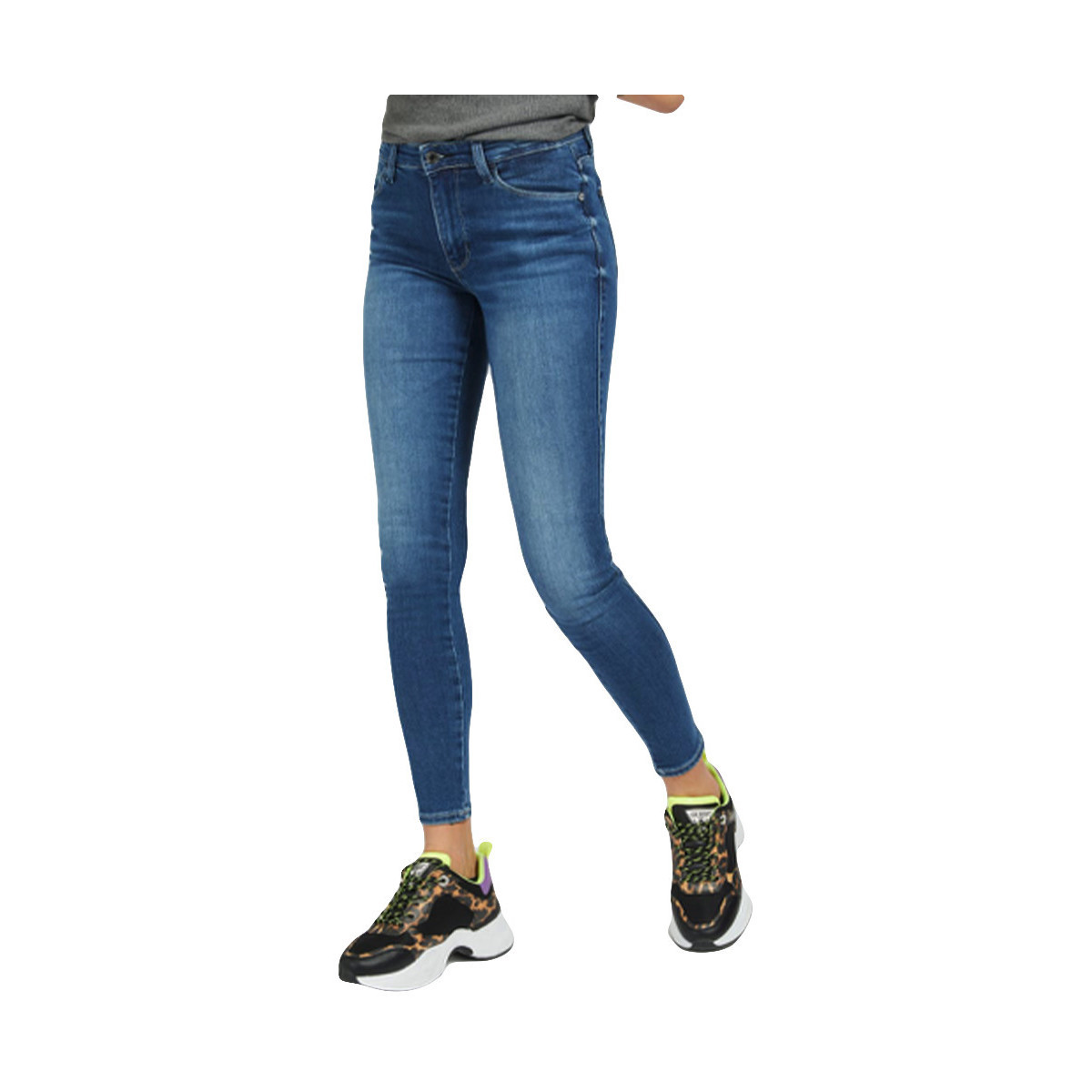 Kleidung Damen Jeans Guess Jeansy skinny Blau