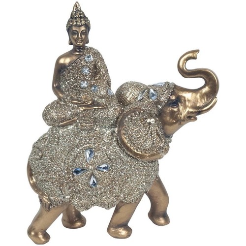 Home Statuetten und Figuren Signes Grimalt Buddha Sitzt Auf Einem Elefanten Gold