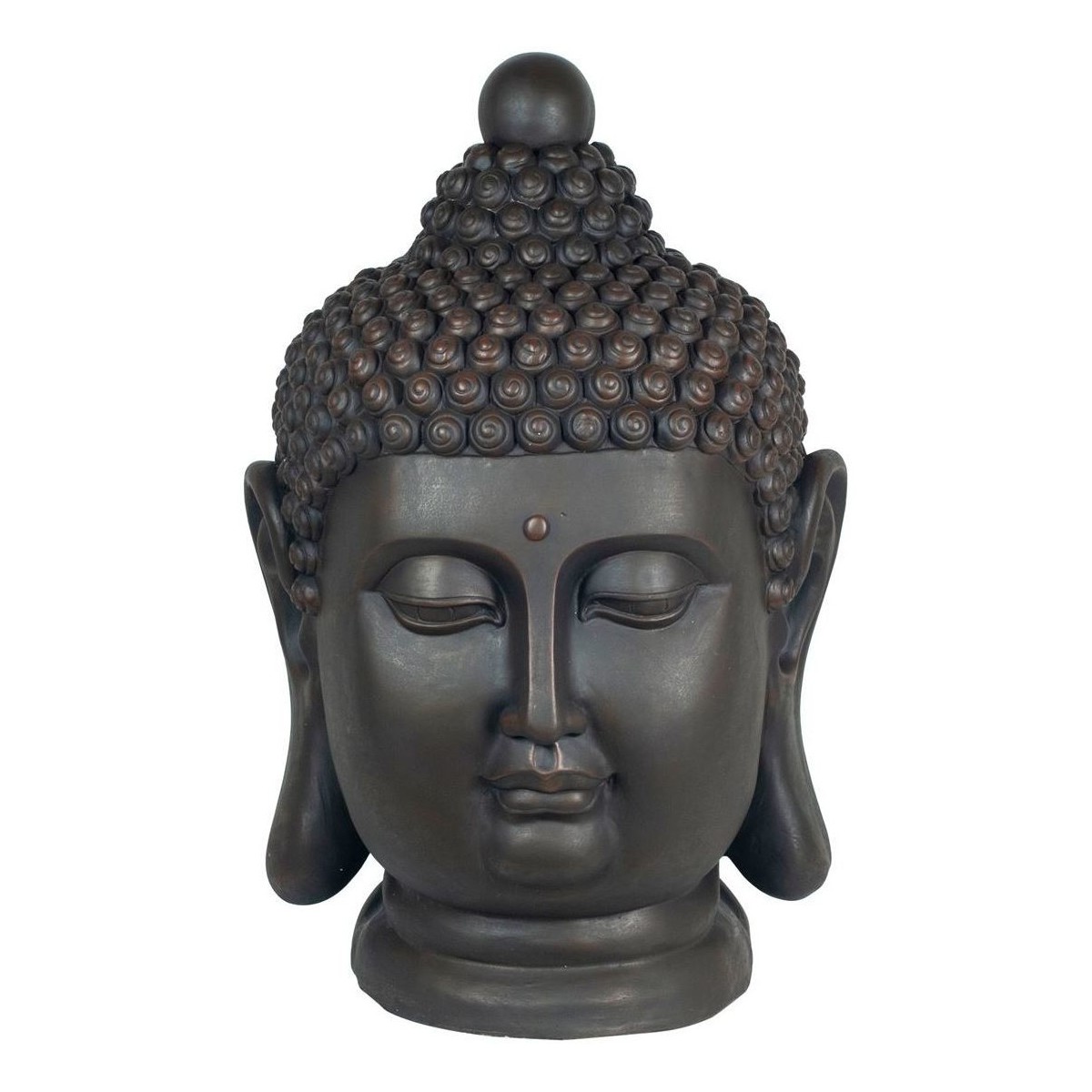 Home Statuetten und Figuren Signes Grimalt Magnesia-Buddha-Kopf Schwarz