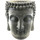 Home Statuetten und Figuren Signes Grimalt Buddha Kopf Ständer Grau