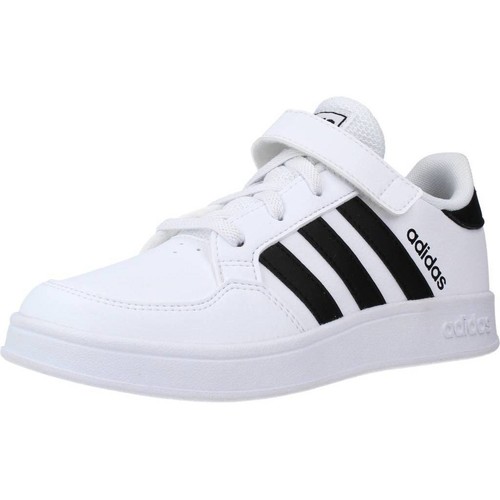 Schuhe Jungen Sneaker Low adidas Originals BREAKNET C Weiss