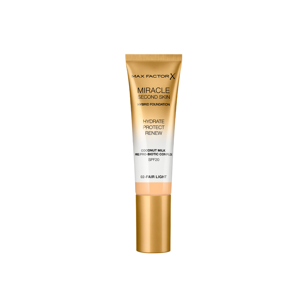 Beauty Damen Make-up & Foundation  Max Factor Miracle Touch Second Skin Found.spf20 2-fair Light 