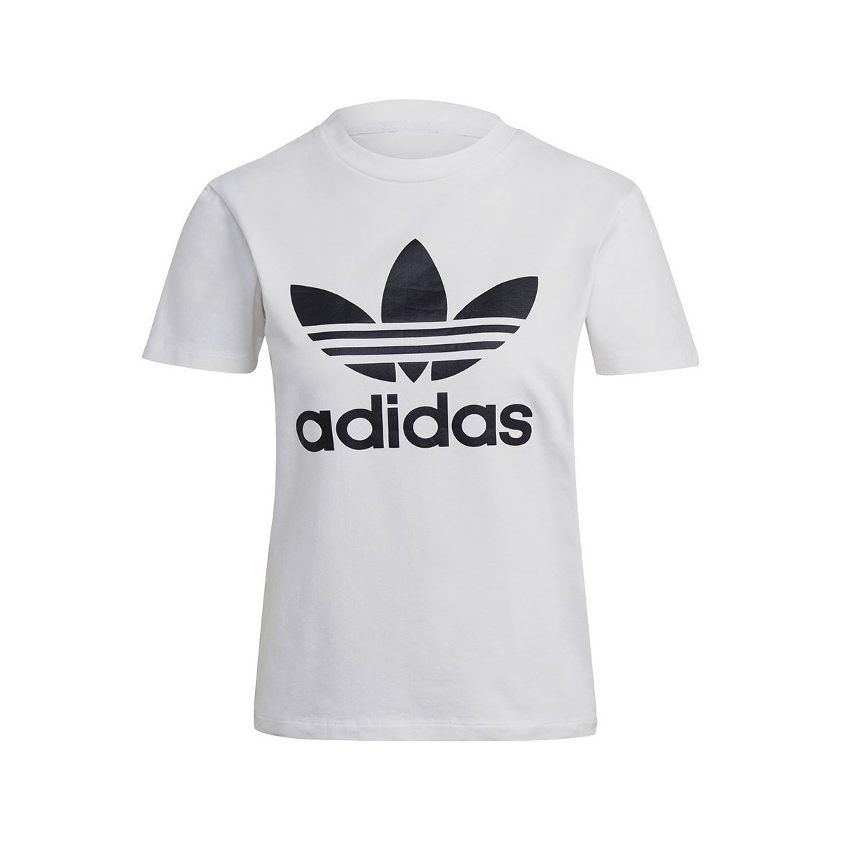 Kleidung Damen T-Shirts adidas Originals Trefoil Tee Weiss