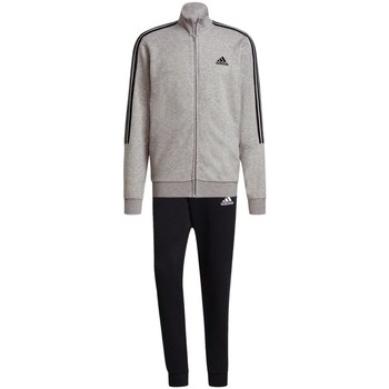 Kleidung Herren Jogginganzüge Adidas Sportswear Sport M 3S FT TT TS,MGREYH/BLACK BLACK 1067471-000 Grau