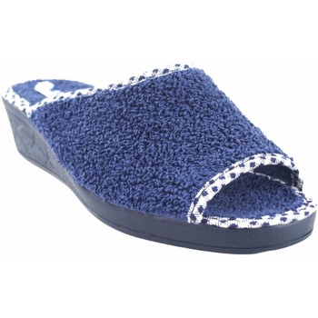 Schuhe Damen Hausschuhe Andinas Geh nach Hause Frau  9162-26 blau Blau