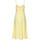 Kleidung Damen Kleider Lascana Sommer langes Kleid Leinen gelb Gelb