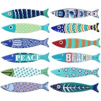 Home Statuetten und Figuren Signes Grimalt Magnetischer Fisch Set 12 U Multicolor