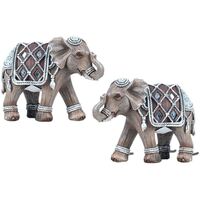 Home Statuetten und Figuren Signes Grimalt Elefant Set 2 Einheiten Multicolor