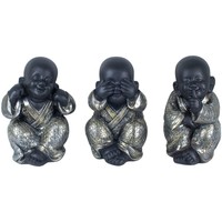 Home Statuetten und Figuren Signes Grimalt Buddha Sieht Nicht, Hört Nicht, Spricht Nicht Set 3U Silbern