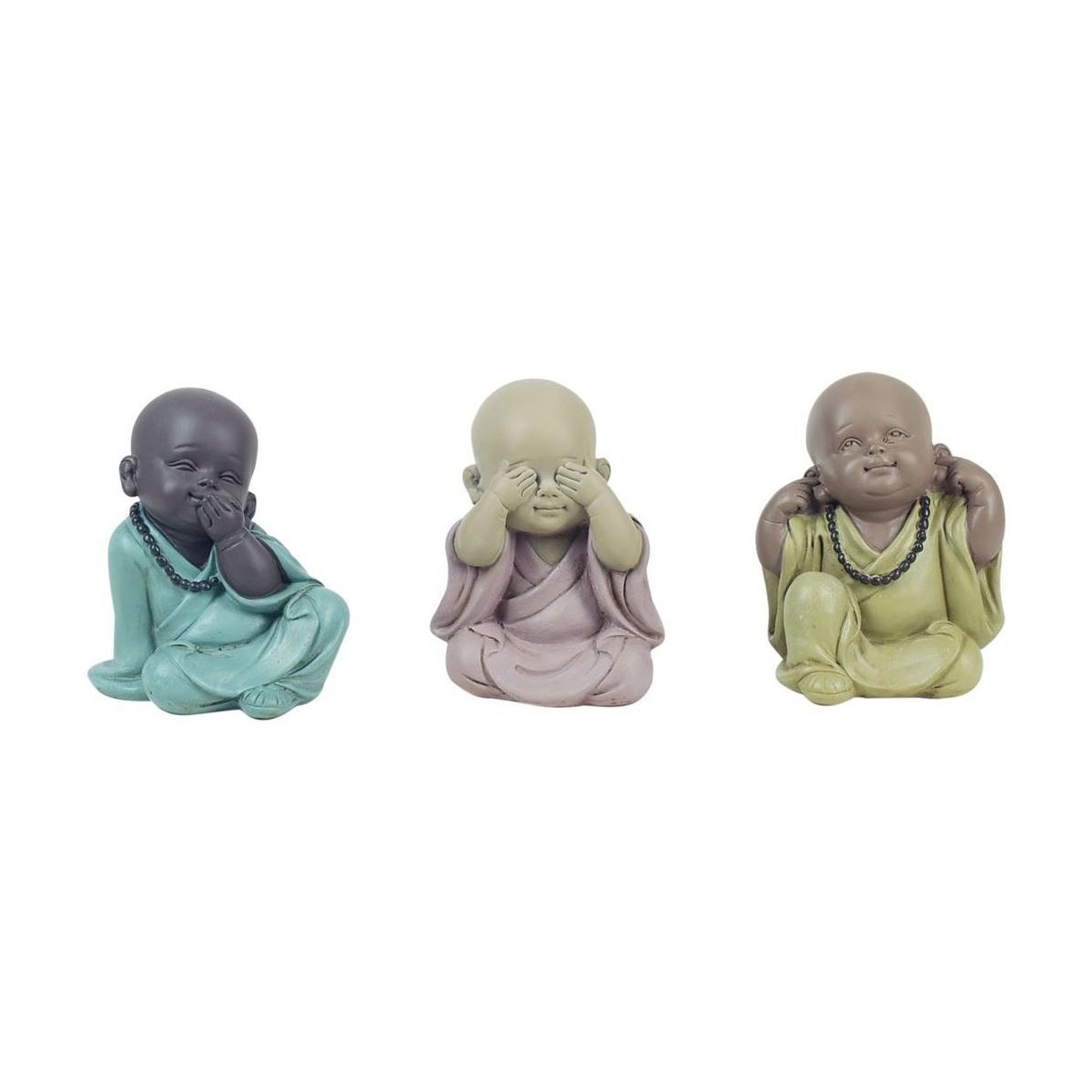 Home Statuetten und Figuren Signes Grimalt Buddha Sieht Nicht, Hey, Sprich 3U Multicolor