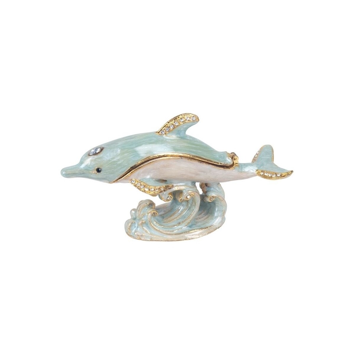 Home Statuetten und Figuren Signes Grimalt Delfinbox Mit Emaille Multicolor
