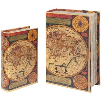 Home Koffer, Aufbewahrungsboxen Signes Grimalt World Book Boxen Set 2U Multicolor