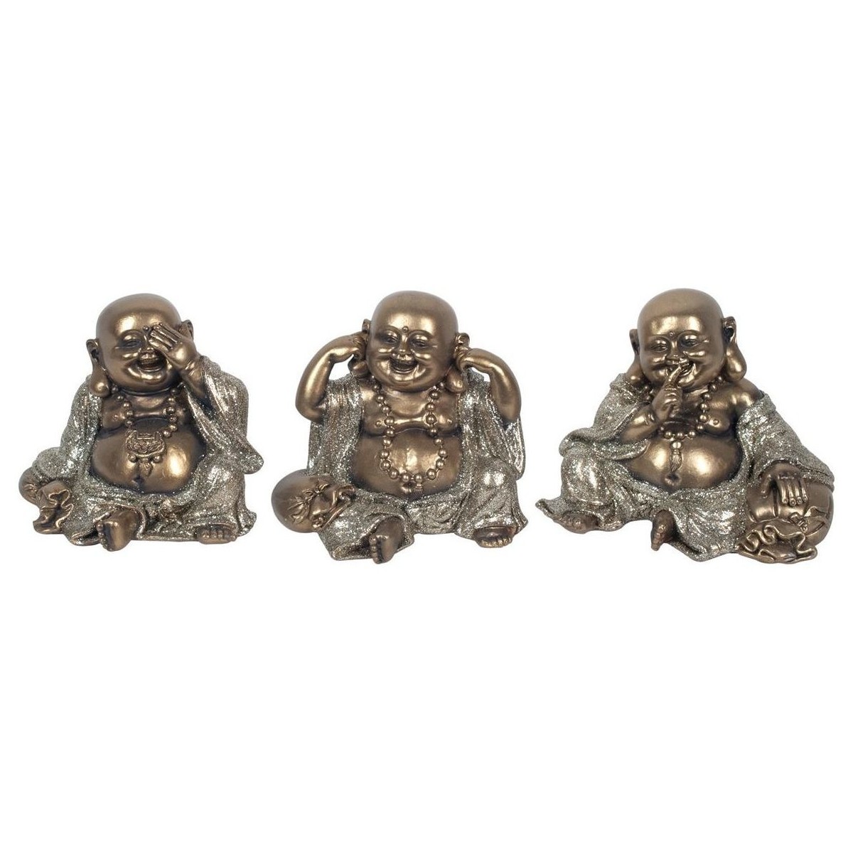Home Statuetten und Figuren Signes Grimalt Kleine Goldene Buddhas 3U Gold