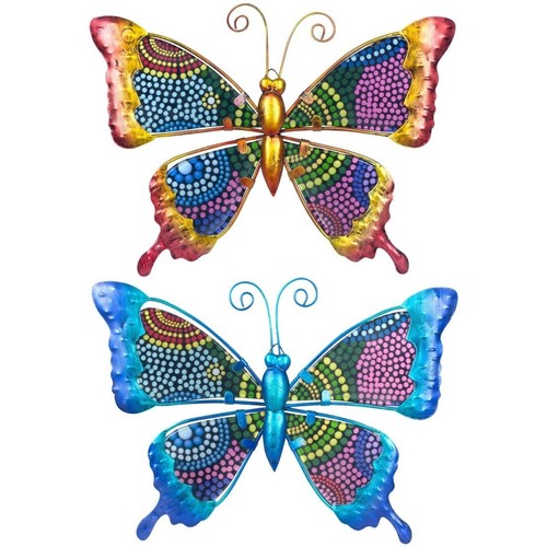 Home Statuetten und Figuren Signes Grimalt Schmetterlinge Set 2 Einheiten Multicolor