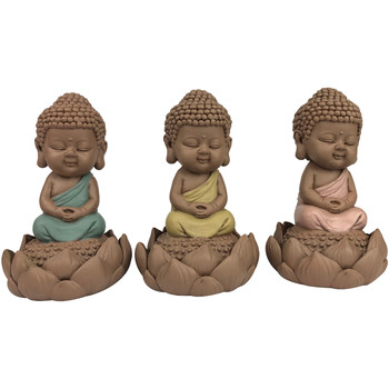 Home Statuetten und Figuren Signes Grimalt Linda Buddha Set 3 Einheiten Multicolor