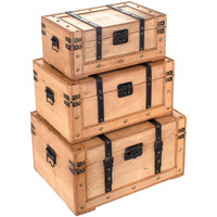 Home Koffer / Aufbewahrungsboxen Signes Grimalt Set 3 Koffer Set 3 U Braun