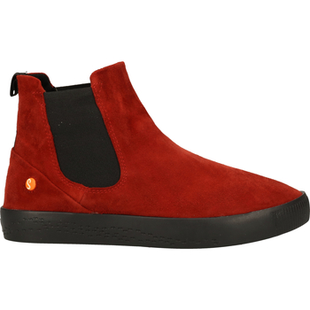 Schuhe Damen Boots Softinos Stiefelette Red
