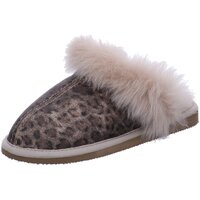 Schuhe Damen Hausschuhe Shepherd Evelina 1929337-leopard braun