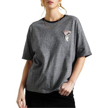 Kleidung Damen T-Shirts & Poloshirts Superdry  Grau