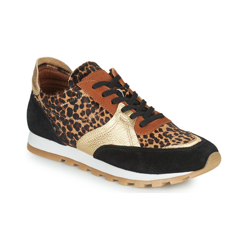 Schuhe Damen Sneaker Low JB Martin GLOIRE Leopard / Schwarz