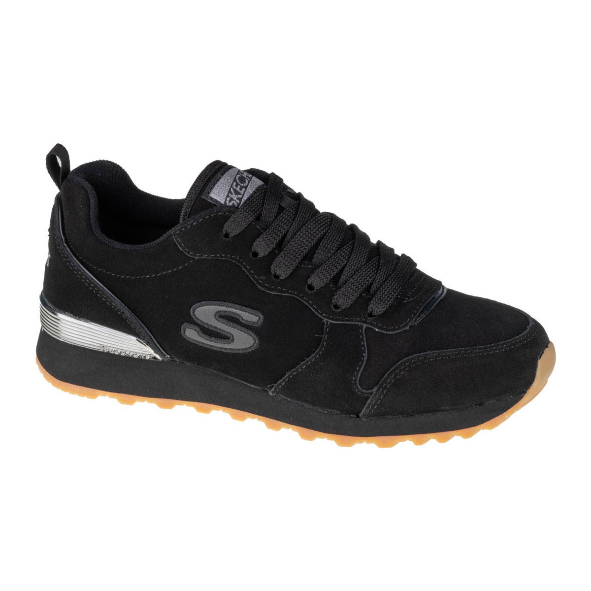 Schuhe Damen Sneaker Low Skechers OG 85-Suede Eaze Schwarz