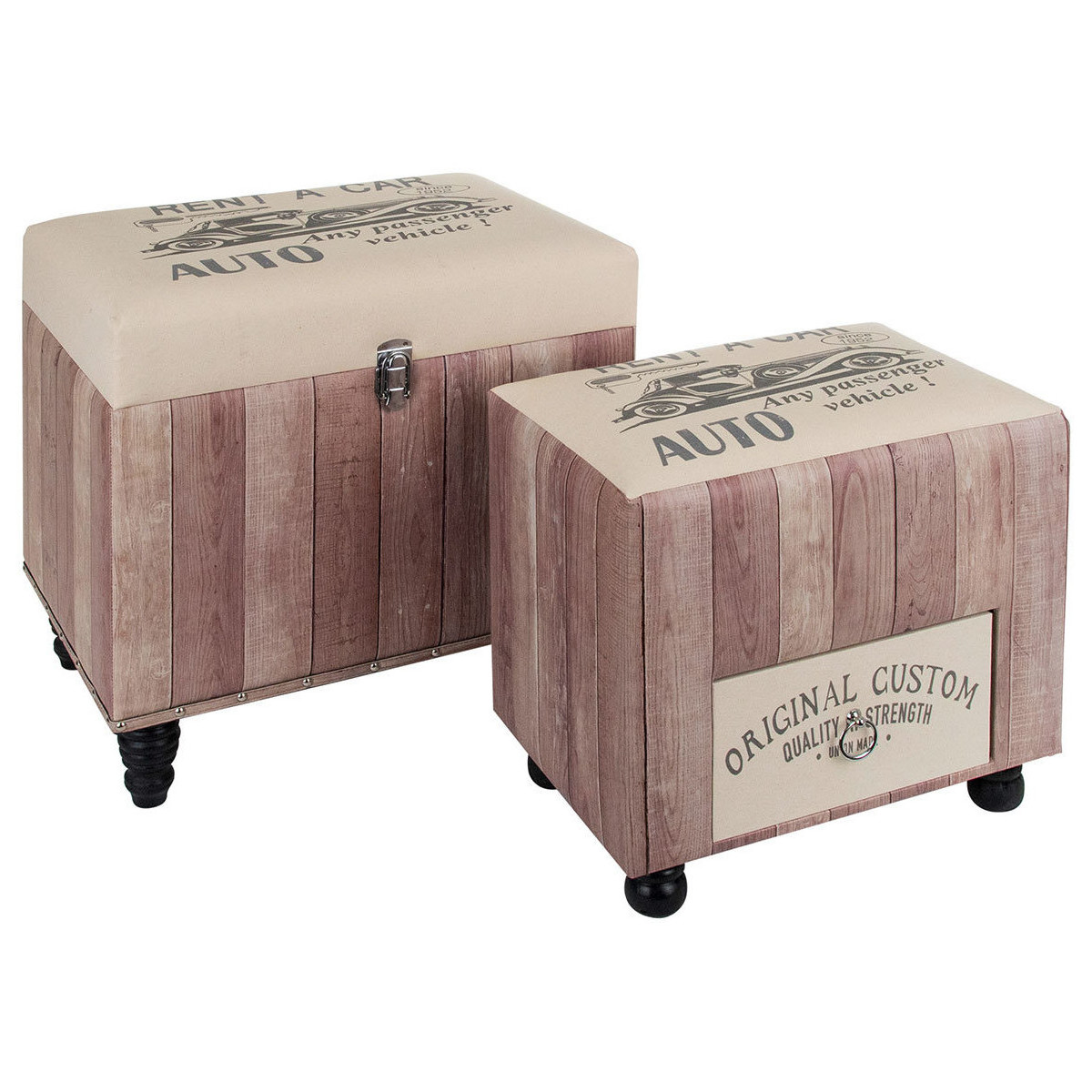 Home Koffer / Aufbewahrungsboxen Signes Grimalt Speicher Set 2U Rosa