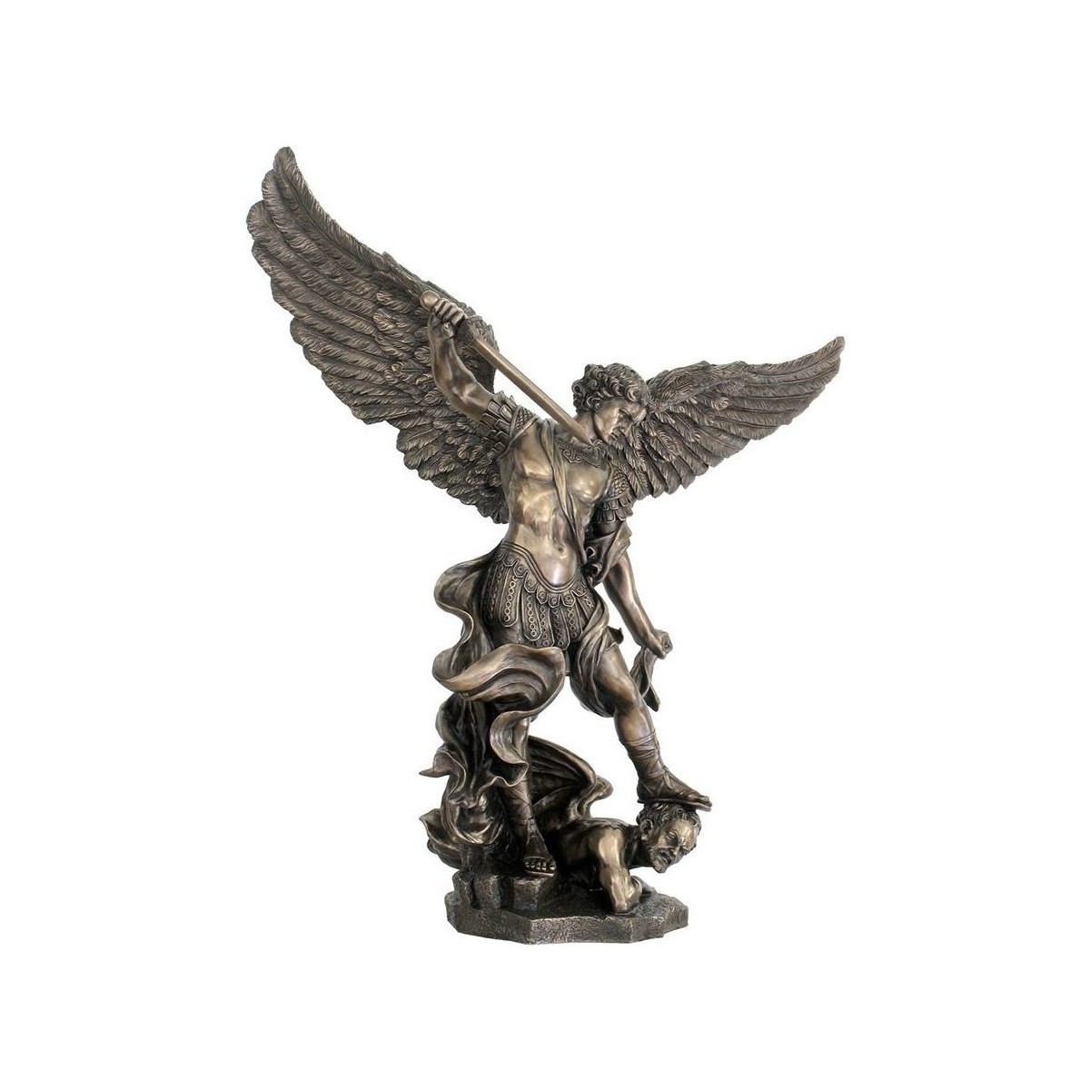 Home Statuetten und Figuren Signes Grimalt Heiliger Michael Auf Dämon Gold