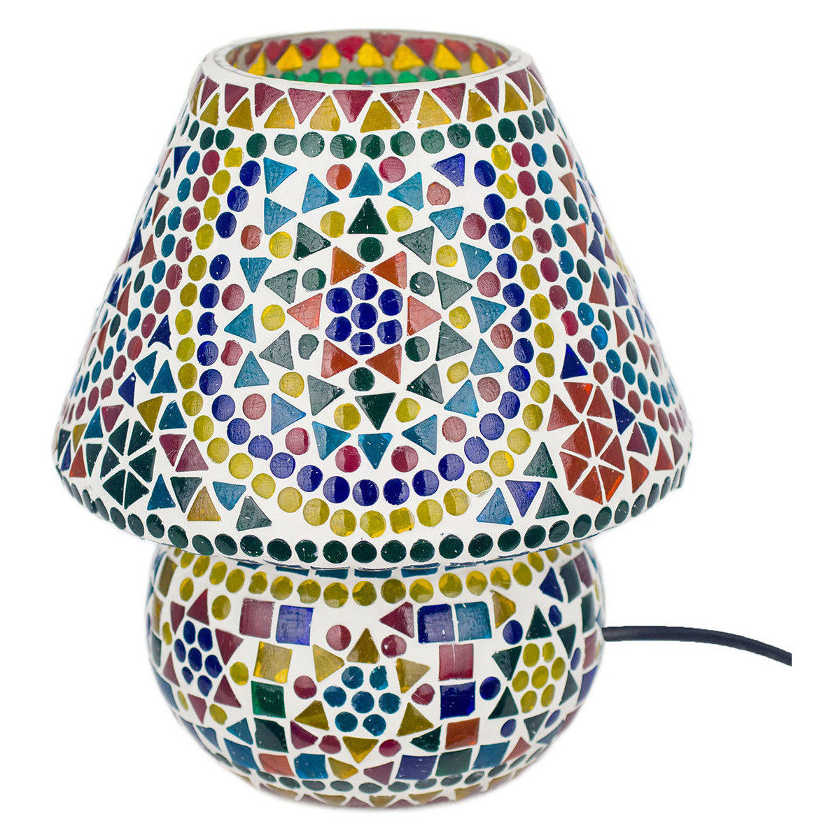 Home Tischlampen Signes Grimalt Mosaiklampe Multicolor