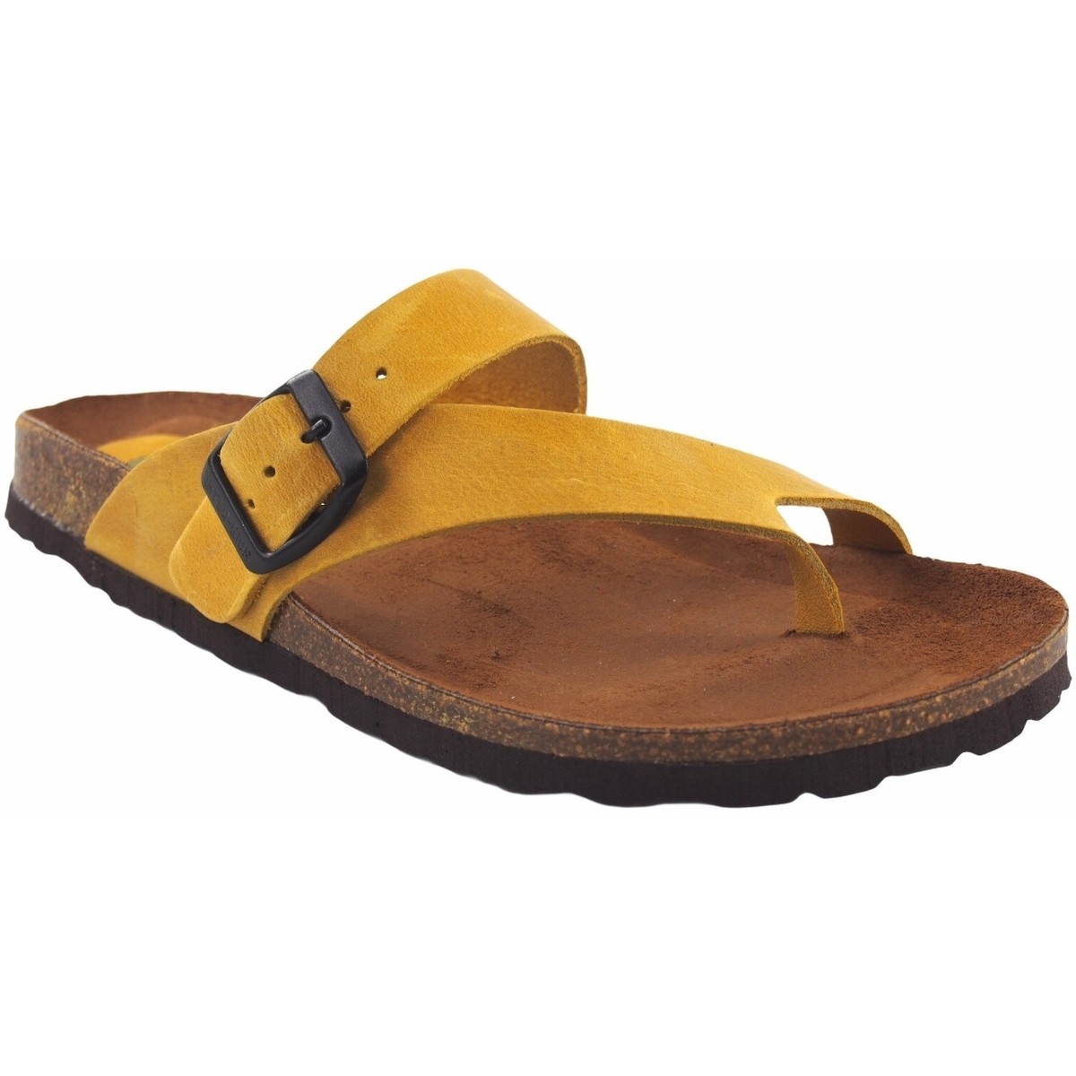 Schuhe Damen Multisportschuhe Interbios Sandalia señora INTER BIOS 7119 mostaza Gelb