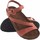 Schuhe Damen Multisportschuhe Interbios Damensandale INTER BIOS 7219 Fliese Rot