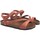 Schuhe Damen Multisportschuhe Interbios Damensandale INTER BIOS 7219 Fliese Rot