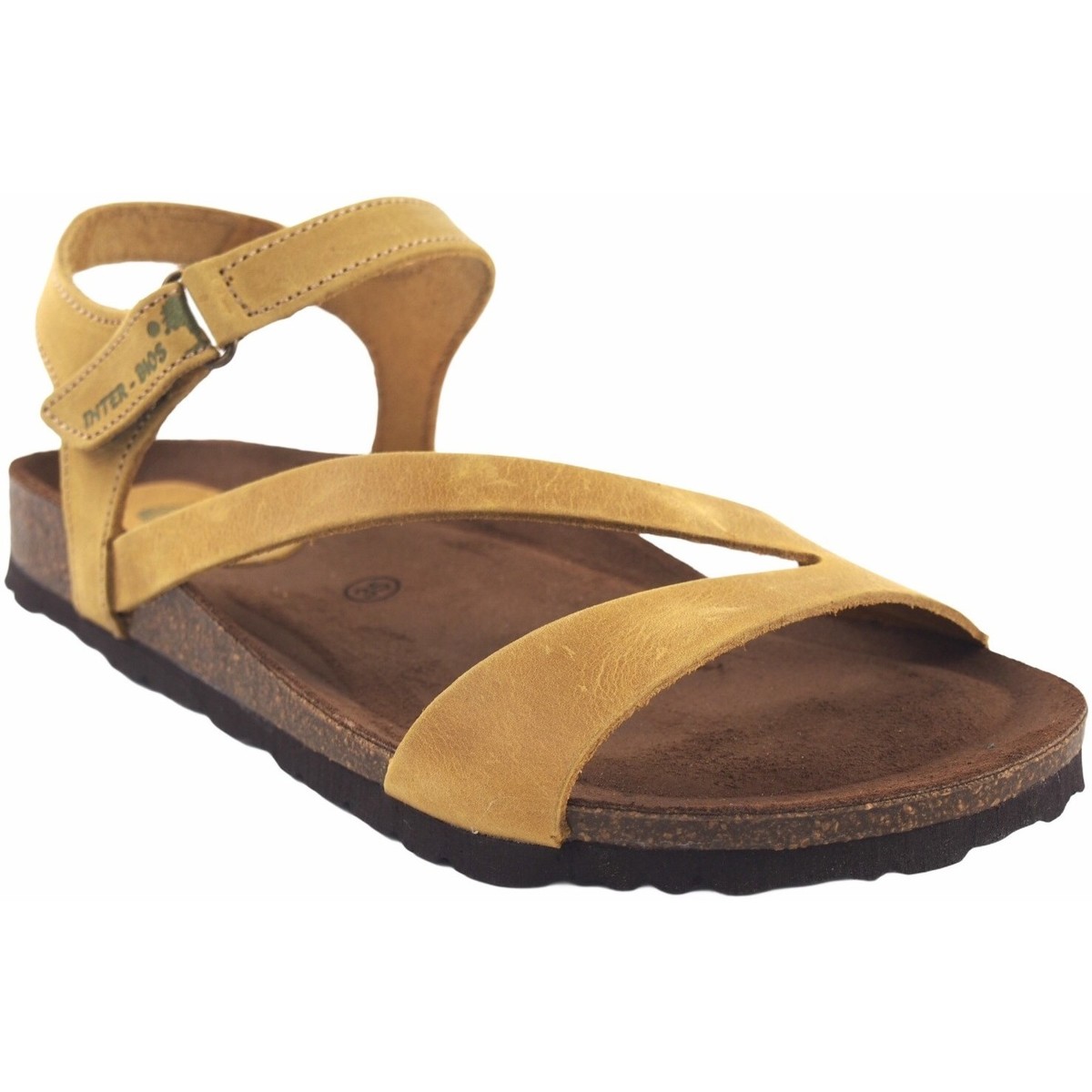 Schuhe Damen Multisportschuhe Interbios INTER BIOS 7219 Senffarbene Damensandale Gelb