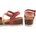 Schuhe Damen Multisportschuhe Interbios Damensandale INTER BIOS 5655 taupe Rot