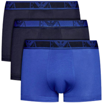 Unterwäsche Herren Boxer Emporio Armani Pack x3 unlimited logo Blau
