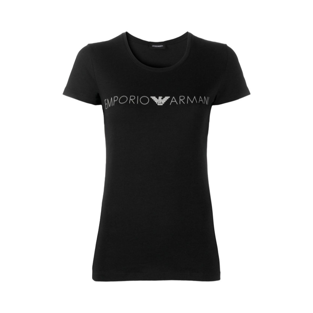 Kleidung Damen T-Shirts Emporio Armani Classic logo Schwarz