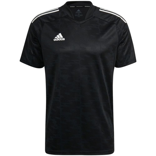 Kleidung Herren T-Shirts & Poloshirts Adidas Sportswear Sport CONDIVO21 JSY GJ6790 Schwarz