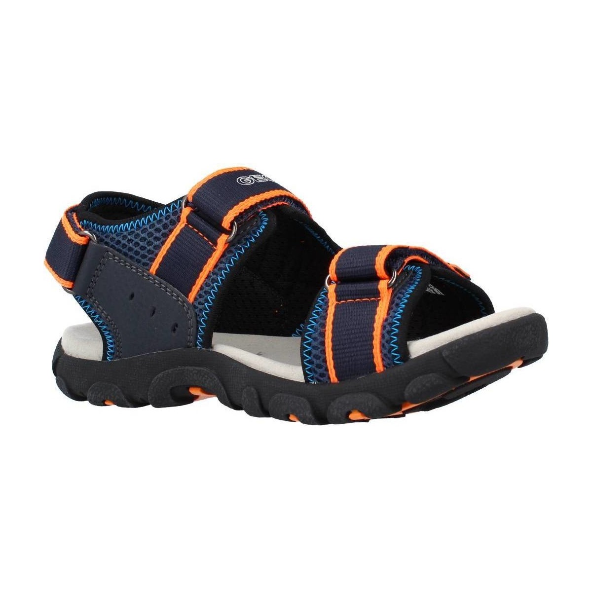 Schuhe Jungen Sandalen / Sandaletten Geox JR SANDAL STRADA A Blau