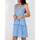 Kleidung Damen Kleider Admas Ärmelloses Sommerkleid Small Irregular Dots blau Blau